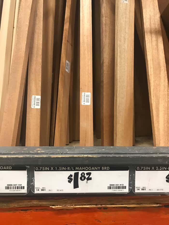 Wood boards at home depot