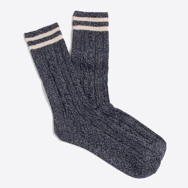 Blue wool socks