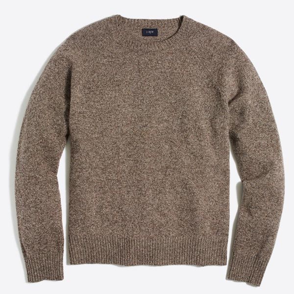 A brown sweater