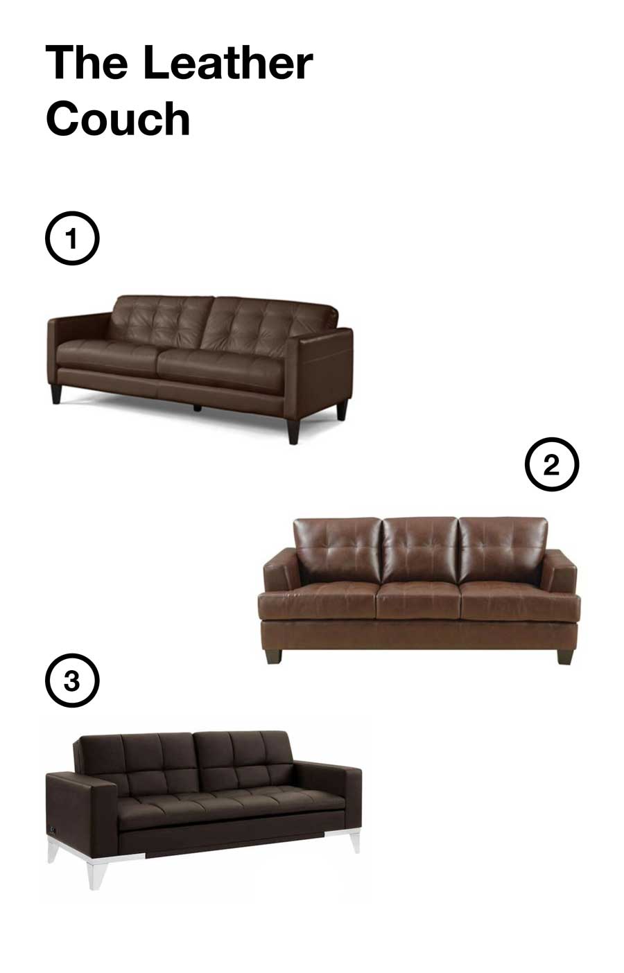 affordable leather couch options
