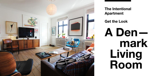 The Intentional Apartment: Get the Look – A Denmark Living Room