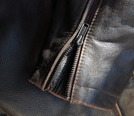 Black Rivet Cycle Jacket by Wilsons Leather - Primer