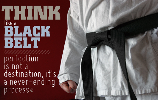 Think Like a Black Belt: Perfection is Not a Destination, It’s a Never-Ending Process