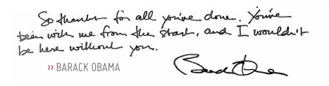 obama handwriting