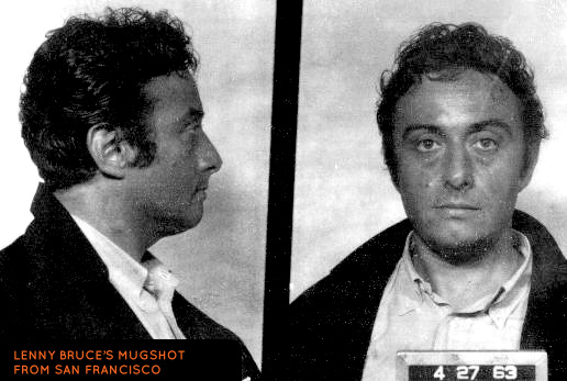 Lenny Bruce looking at the camera