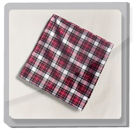 plaid pocket square