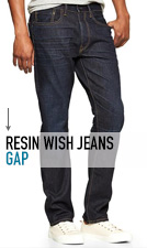 Gap resin wash jeans