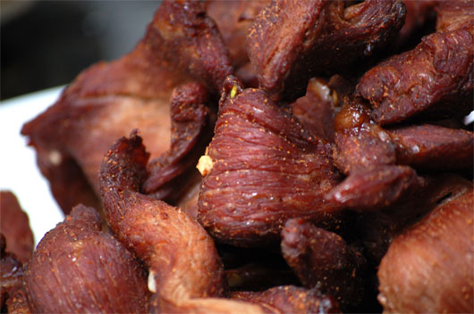 A close up of Jerky 