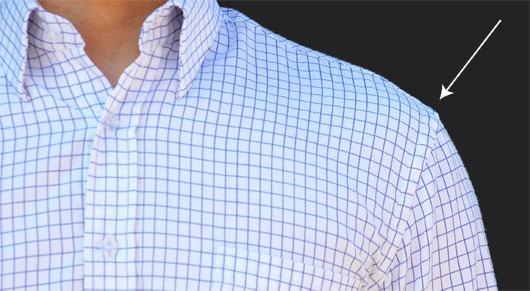 sleeves of a dress shirt