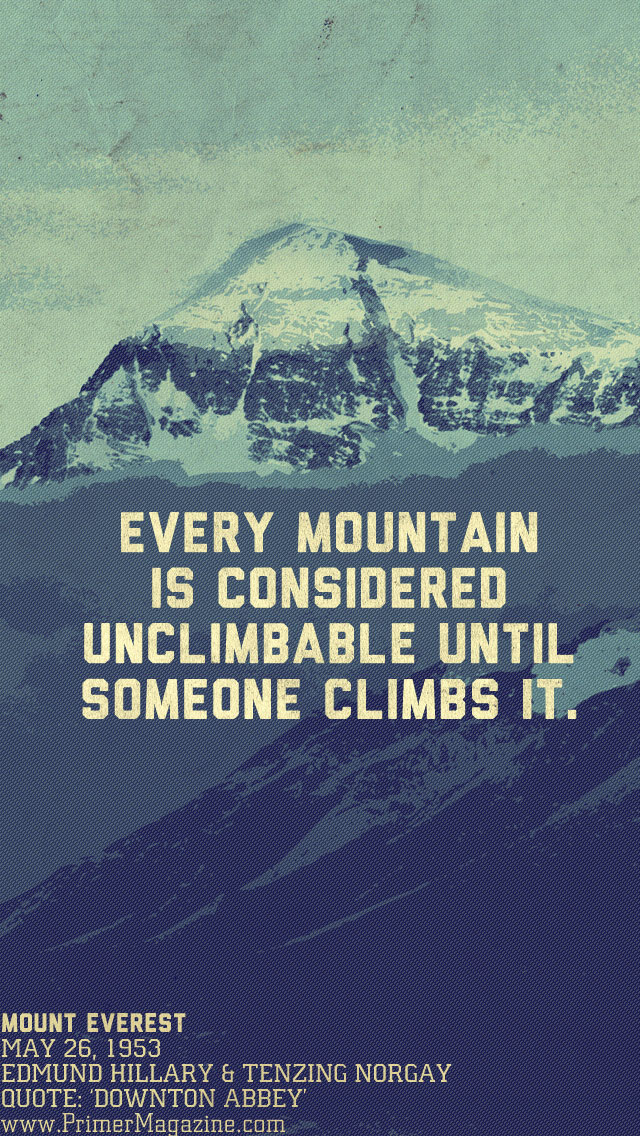 Monday Motivation: The Unclimbable Mountain [wallpaper 