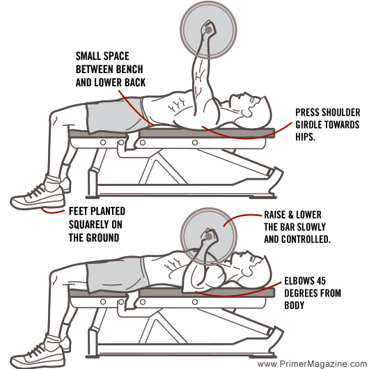 proper bench press form