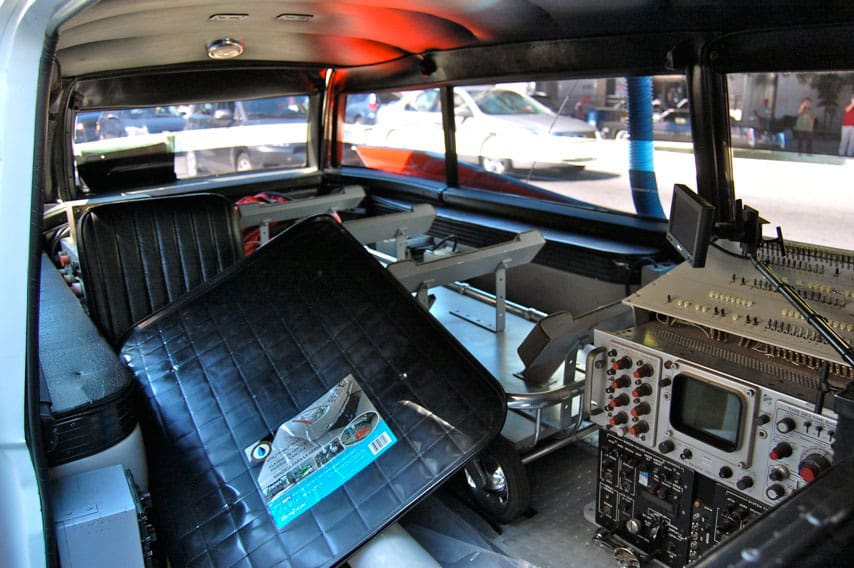 interior details of ectomobile