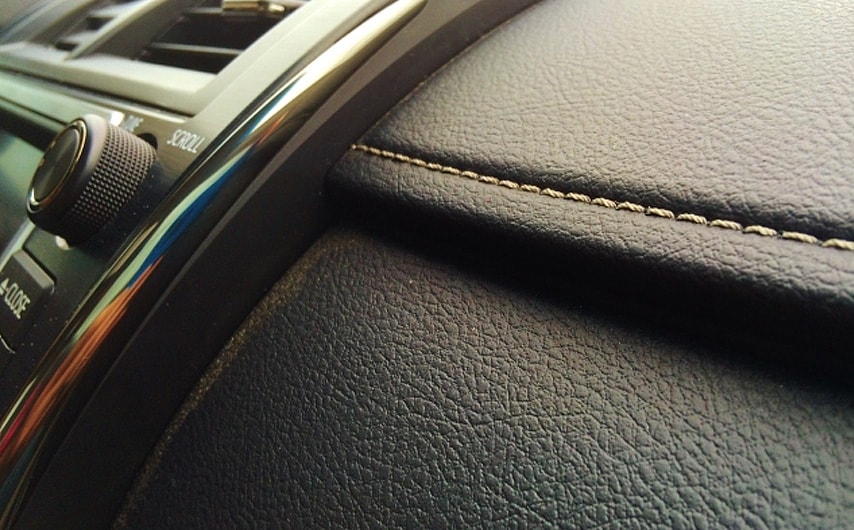 interior leather details of camry vehicle