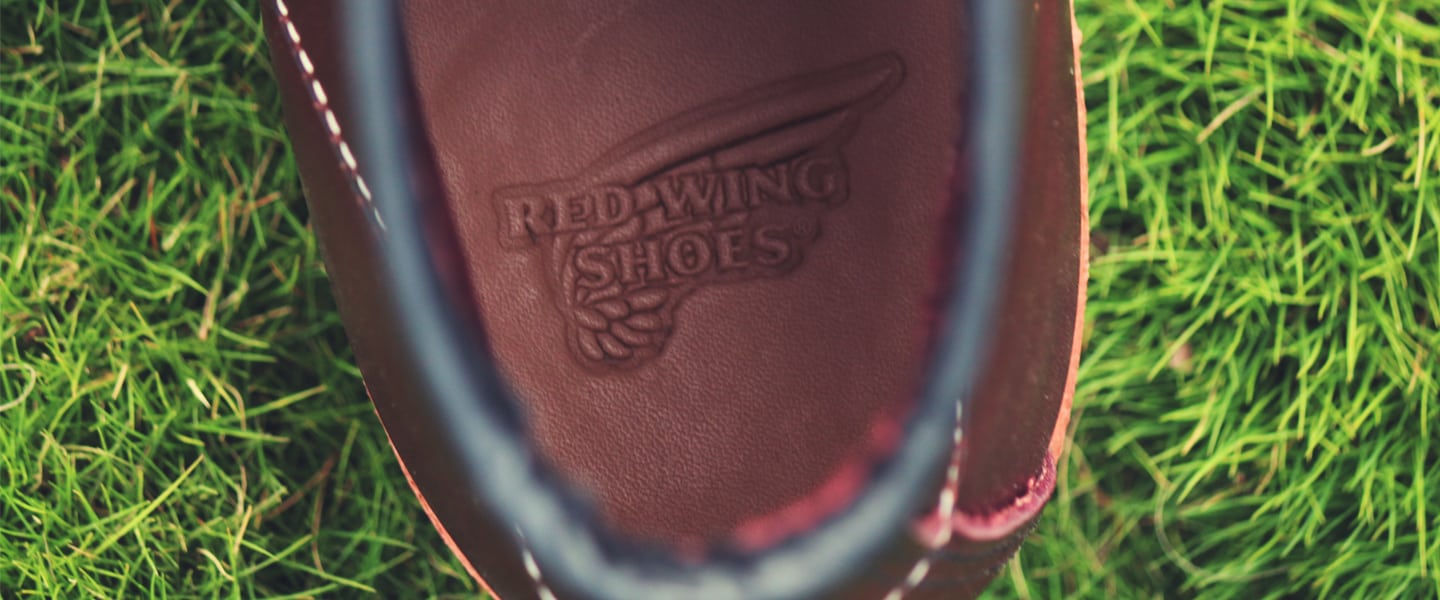 insole logo details of red wing beckham boot