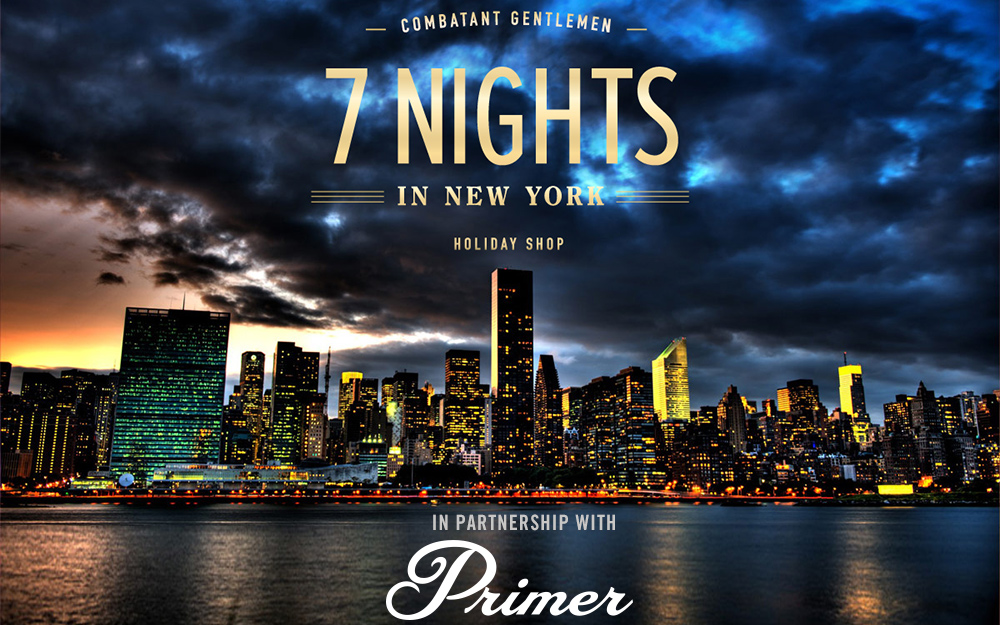New York Readers! Come Check Out the Combatant Gentlemen in Partnership with Primer Pop-up Shop This Week!