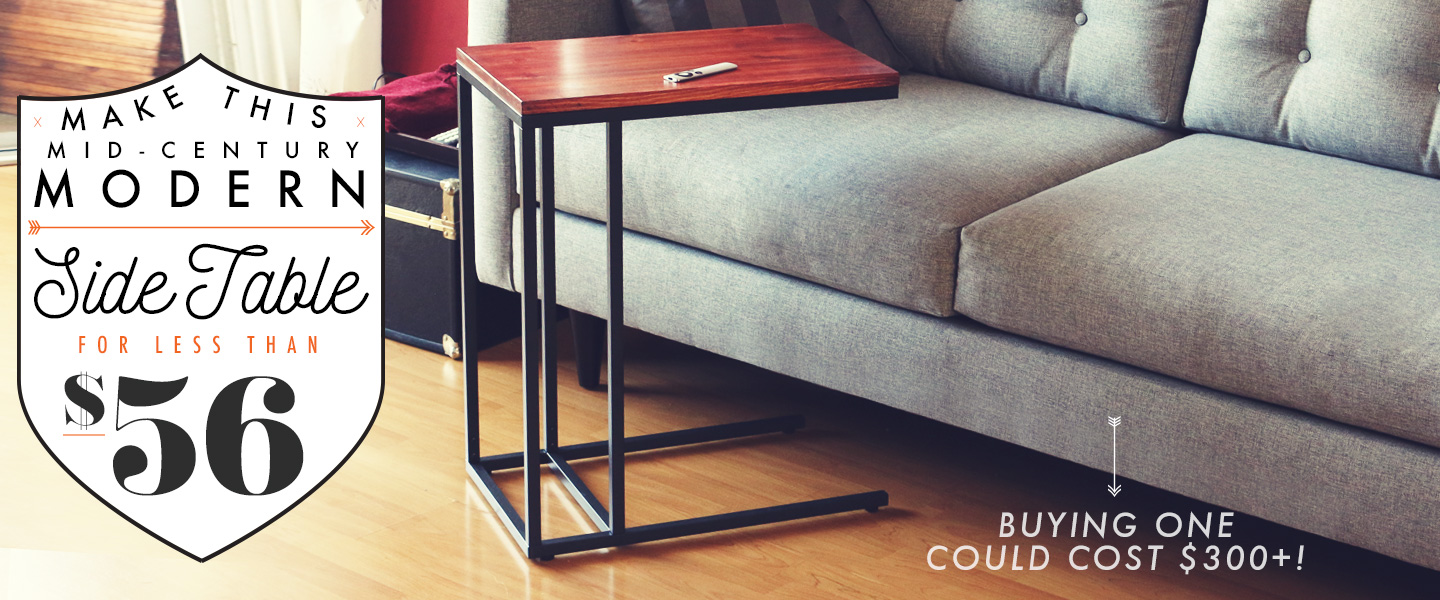 Make This Mid-Century Modern Side Table for Less Than $56!