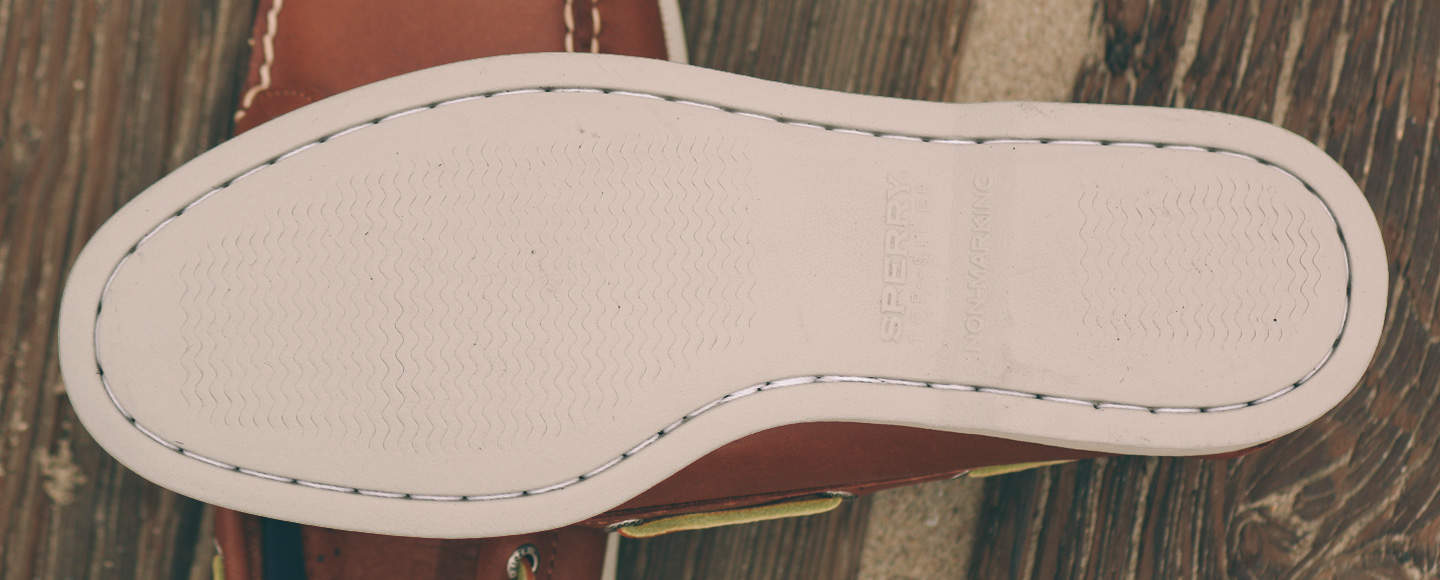 sole details of Sperry Boat Shoes