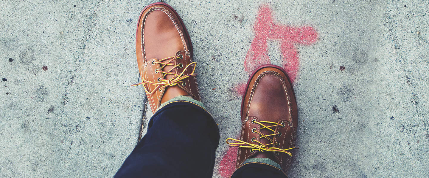 L.L.Bean Men's Blucher Leather Moccasins