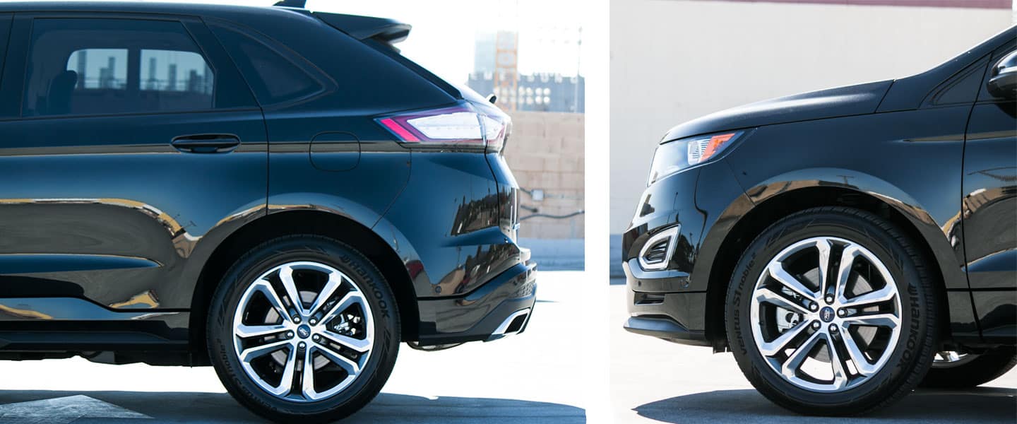 front and rear bumper of 2015 Ford Edge Sport