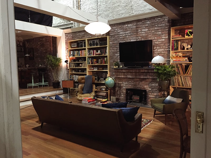 living room area from Dev’s apartment from Master of None