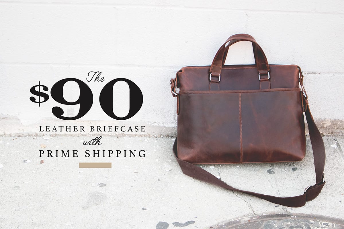 The $90 Leather Briefcase with Prime Shipping 