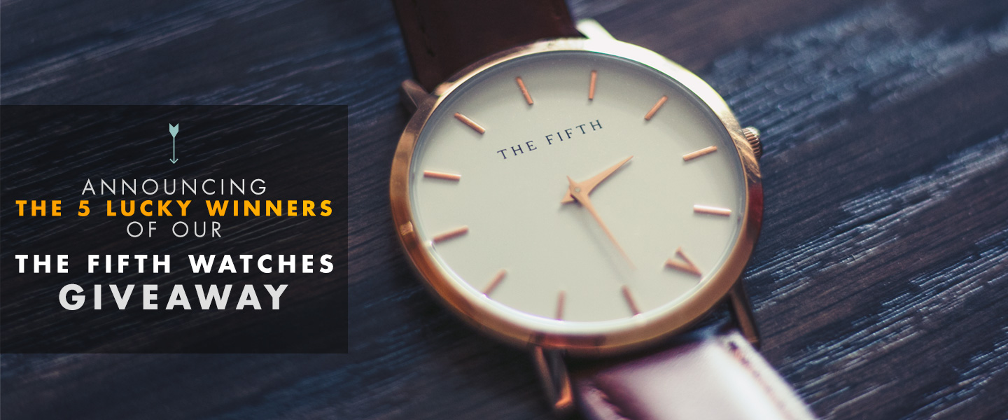 Announcing the 5 Winners of Our The Fifth Watches Giveaway