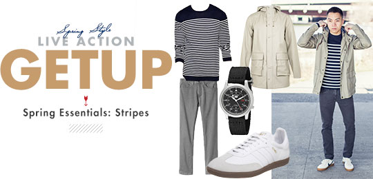 Live-Action Getup: Spring Essentials – Stripes