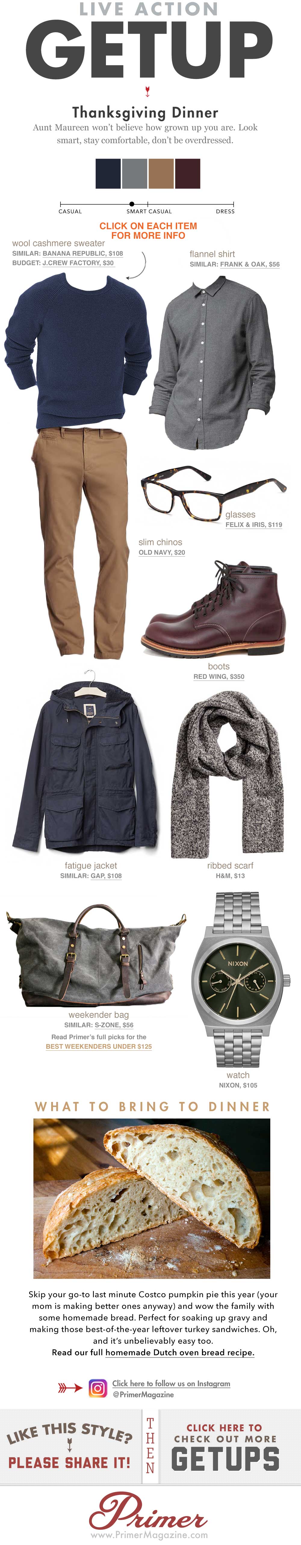 what to wear to Thanksgiving dinner men outfit ideas