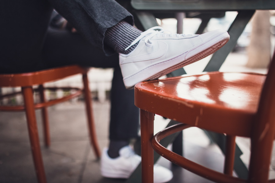 White leather sneakers Nike Tennis Classic