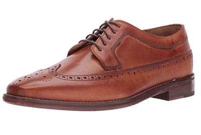Brown wingtip shoes