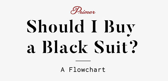 Should I Buy a Black Suit? A Flowchart