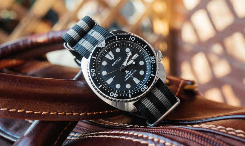 SEIKO watch on Bond NATO strap