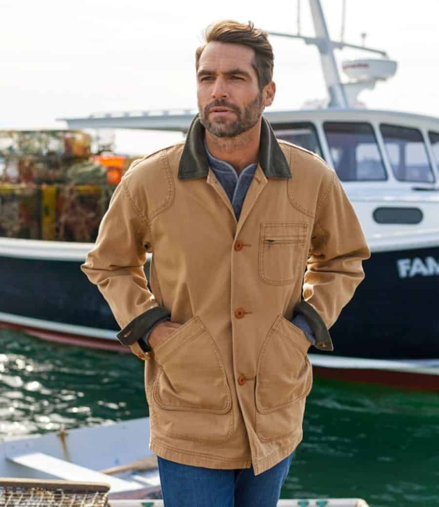 LL Bean field coat duck color