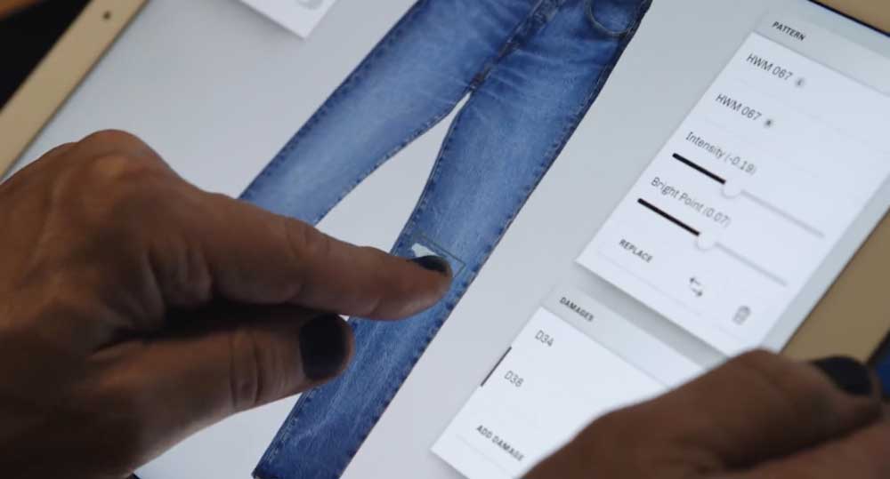 designing distressed jeans