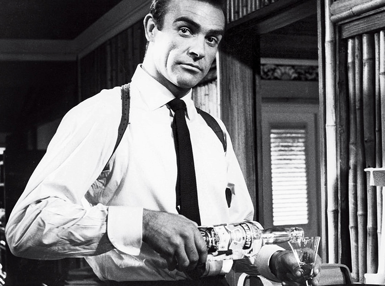 Sean Connery dress shirt brand in Dr. No