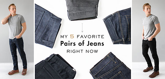 My 5 Favorite Pairs of Jeans Right Now