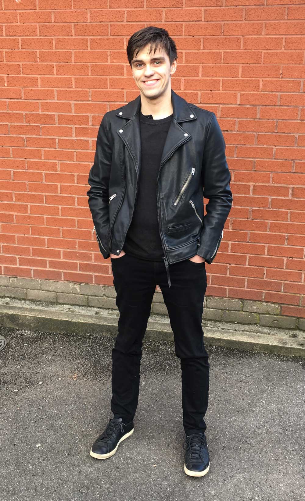 Black moto jacket