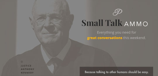 Small Talk Ammo: A Caffeinated Supreme Court, Vanilla is Worth More Than Silver, and Gluten-Free Hot Dog Water