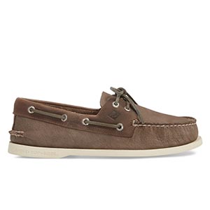 Brown boat shoes