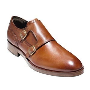 Brown monk strap shoes