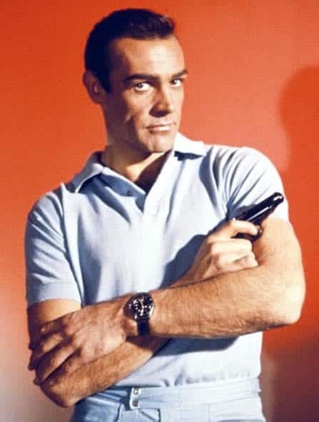 Sean Connery wearing a submariner dive watch