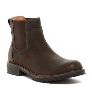 Brown slip on boots