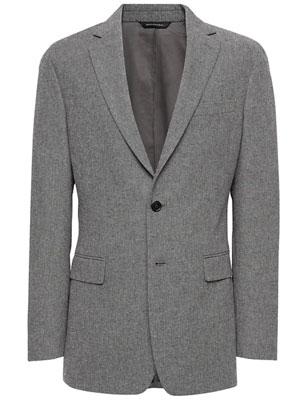 Gray tweed blazer