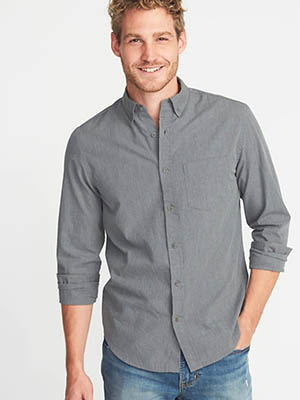 A gray shirt from old navy