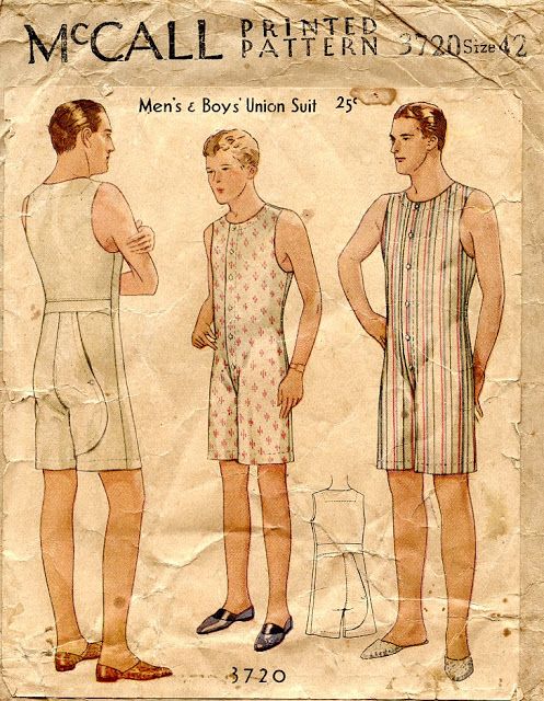Vintage ad of men\'s under suit