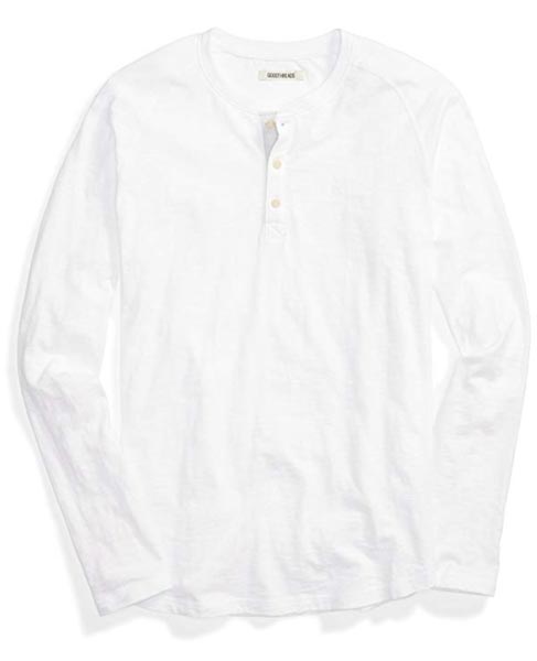 A white henley shirt