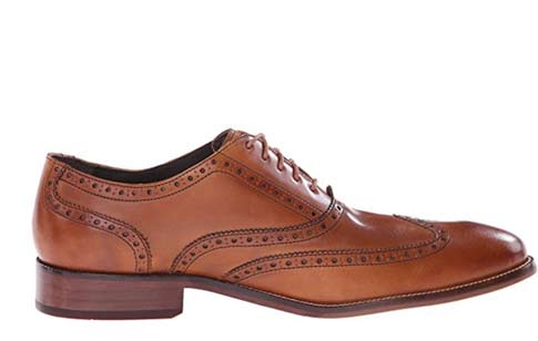 Brown wingtip shoes