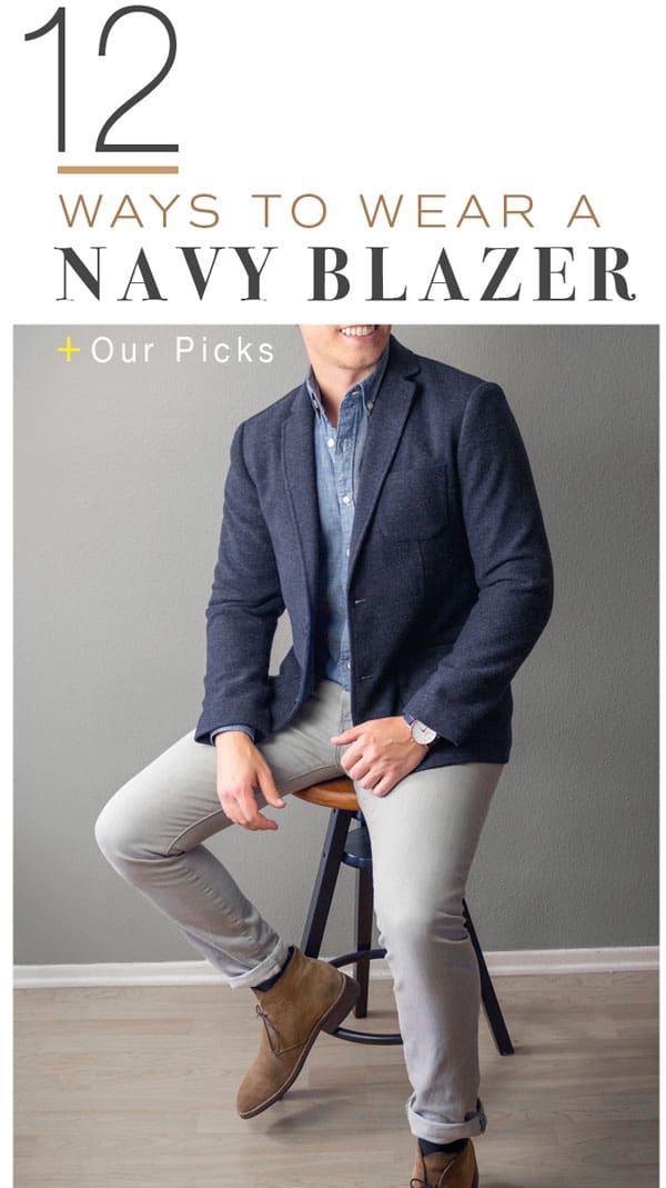 how to wear a navy blazer men