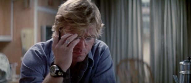 Redford wearing a watch