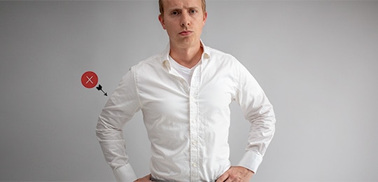 How To Stop Nipples And Undershirts From Showing Through A White Dress Shirt